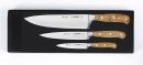 Giesser Messer 3 pcs Olive Wood Knives Set 